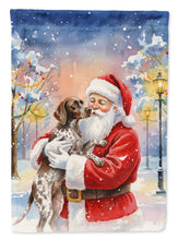 Load image into Gallery viewer, German Shorthaired Pointer with Santa Claus House Flag