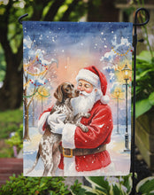 Load image into Gallery viewer, German Shorthaired Pointer with Santa Claus Garden Flag