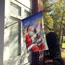 Load image into Gallery viewer, German Wirehaired Pointer with Santa Claus House Flag