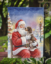 Load image into Gallery viewer, German Wirehaired Pointer with Santa Claus Garden Flag