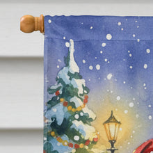 Load image into Gallery viewer, Golden Retriever with Santa Claus House Flag
