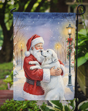 Load image into Gallery viewer, Great Pyrenees with Santa Claus Garden Flag