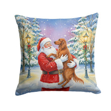 Load image into Gallery viewer, Irish Setter with Santa Claus Throw Pillow