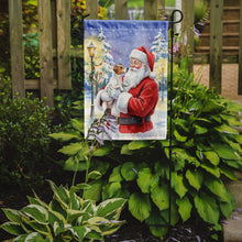 Load image into Gallery viewer, Jack Russell Terrier with Santa Claus Garden Flag