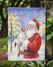 Load image into Gallery viewer, Jack Russell Terrier with Santa Claus Garden Flag