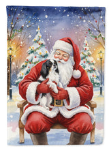 Load image into Gallery viewer, Japanese Chin with Santa Claus House Flag