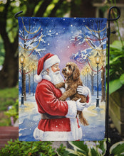 Load image into Gallery viewer, Chocolate Labradoodle with Santa Claus Garden Flag