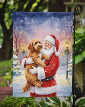 Load image into Gallery viewer, Labradoodle with Santa Claus Garden Flag