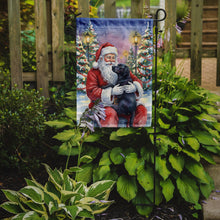 Load image into Gallery viewer, Black Labrador Retriever with Santa Claus Garden Flag