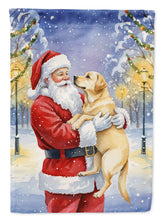 Load image into Gallery viewer, Yellow Labrador Retriever with Santa Claus Garden Flag