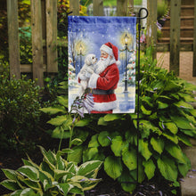 Load image into Gallery viewer, Maltese with Santa Claus Garden Flag