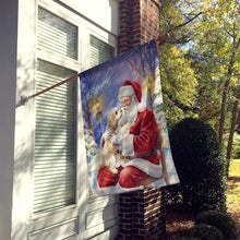 Load image into Gallery viewer, Maltipoo with Santa Claus House Flag