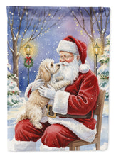 Load image into Gallery viewer, Maltipoo with Santa Claus House Flag