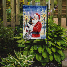 Load image into Gallery viewer, Manchester Terrier with Santa Claus Garden Flag