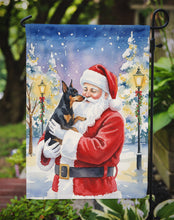 Load image into Gallery viewer, Manchester Terrier with Santa Claus Garden Flag