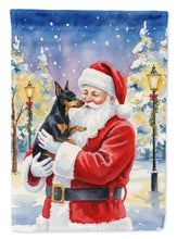 Load image into Gallery viewer, Manchester Terrier with Santa Claus Garden Flag