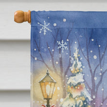 Load image into Gallery viewer, Mastiff with Santa Claus House Flag