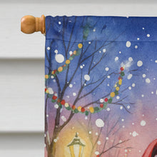 Load image into Gallery viewer, Red Miniature Pinscher with Santa Claus House Flag