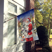 Load image into Gallery viewer, Old English Sheepdog with Santa Claus House Flag