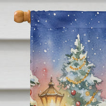 Load image into Gallery viewer, Old English Sheepdog with Santa Claus House Flag