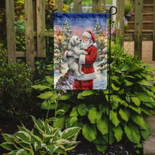 Load image into Gallery viewer, Old English Sheepdog with Santa Claus Garden Flag