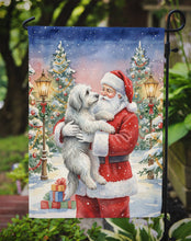 Load image into Gallery viewer, Old English Sheepdog with Santa Claus Garden Flag