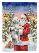 Load image into Gallery viewer, Old English Sheepdog with Santa Claus Garden Flag