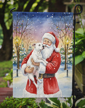 Load image into Gallery viewer, White Pit Bull Terrier with Santa Claus Garden Flag