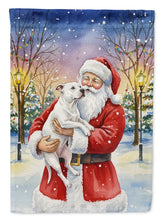 Load image into Gallery viewer, White Pit Bull Terrier with Santa Claus Garden Flag