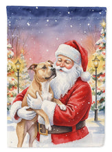 Load image into Gallery viewer, Pit Bull Terrier with Santa Claus House Flag