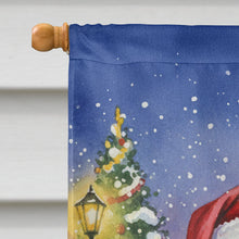 Load image into Gallery viewer, Black Pug with Santa Claus House Flag