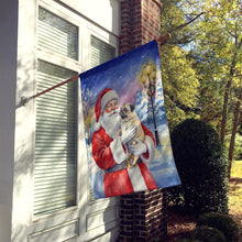 Load image into Gallery viewer, Pug with Santa Claus House Flag