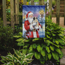 Load image into Gallery viewer, Pug with Santa Claus Garden Flag
