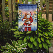 Load image into Gallery viewer, Redbone Coonhound with Santa Claus Garden Flag