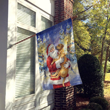 Load image into Gallery viewer, Rhodesian Ridgeback with Santa Claus House Flag