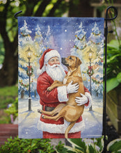 Load image into Gallery viewer, Rhodesian Ridgeback with Santa Claus Garden Flag