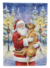 Load image into Gallery viewer, Rhodesian Ridgeback with Santa Claus Garden Flag