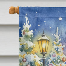 Load image into Gallery viewer, Samoyed with Santa Claus House Flag