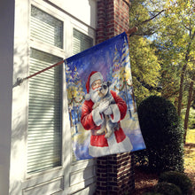 Load image into Gallery viewer, Schnauzer with Santa Claus House Flag