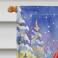 Load image into Gallery viewer, Schnauzer with Santa Claus House Flag