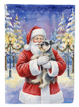 Load image into Gallery viewer, Schnauzer with Santa Claus House Flag