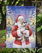 Load image into Gallery viewer, Schnauzer with Santa Claus Garden Flag