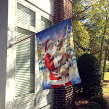 Load image into Gallery viewer, Scottish Deerhound with Santa Claus House Flag