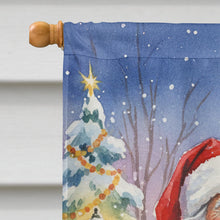 Load image into Gallery viewer, Scottish Deerhound with Santa Claus House Flag
