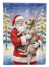 Load image into Gallery viewer, Scottish Deerhound with Santa Claus Garden Flag
