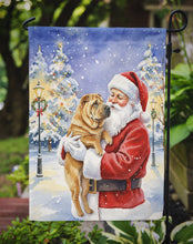 Load image into Gallery viewer, Shar Pei with Santa Claus Garden Flag
