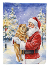 Load image into Gallery viewer, Shar Pei with Santa Claus Garden Flag