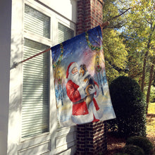 Load image into Gallery viewer, Sheltie with Santa Claus House Flag