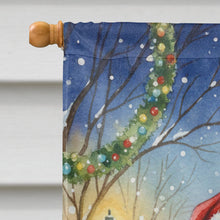 Load image into Gallery viewer, Sheltie with Santa Claus House Flag