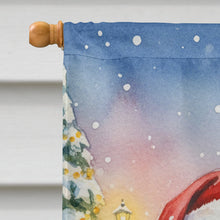 Load image into Gallery viewer, Shiba Inu with Santa Claus House Flag
